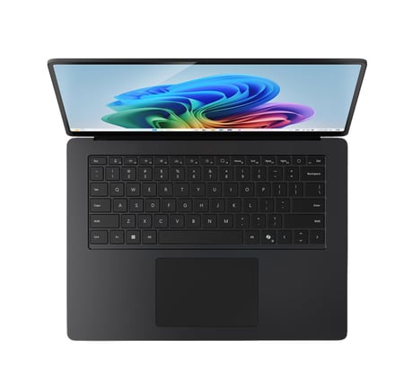 Laptop Microsoft Surface 7 Edition Copilot+ PC Snapdragon X Elite Processor, 16GB Ram, 512GB SSD, Qualcomm Adreno GPU, 15-inch Touch Display, Windows 11 Professional - Black