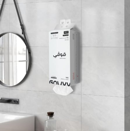 قوفي مناديل الكبيرة فائق النعومة عبوة 2000منديل مفرد 5 طبقات