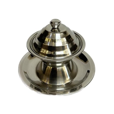 تمرية أستيل بصحن وغطاء 14