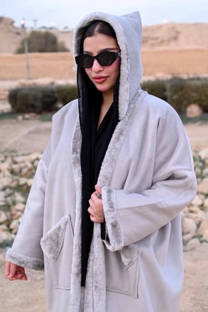 فروة نسائي مخمل قبوع