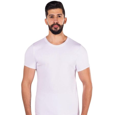 دروش فانلة فرو رجالي نصف كم ابيض شتوي