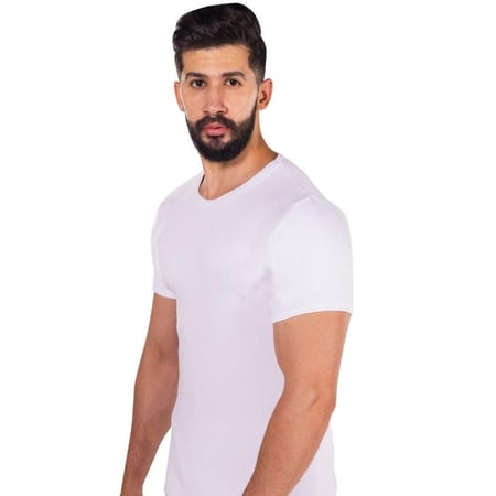 دروش فانلة فرو رجالي نصف كم ابيض شتوي