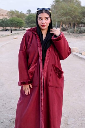 فروة نسائي مخمل قبوع
