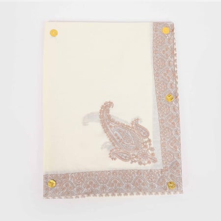 شال صوف كشميري فاخر من خيط كشمير بتصميم أنيق لفصل الشتاء