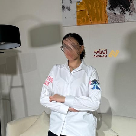 قميص تطريز الكتف حسب الطلب
