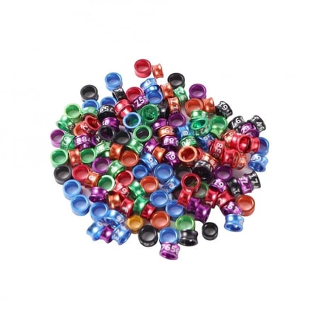 حجول طيور عدة مقاسات