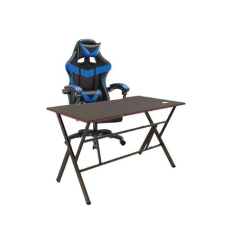 حزمة طاولة 100 سم سوداء + كرسي قيمنق