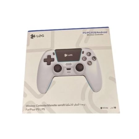 لوق اليكترونيكس يد قيمنق لاسلكية "سوني 5 - بي سي - الاجهزة الذكية"  (أبيض)