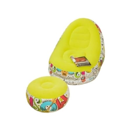 كنبة ووسادة قدم نفخ