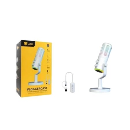 مايك فلوقر كاست باضاءة ار جي بي (ASA Vloggercast)