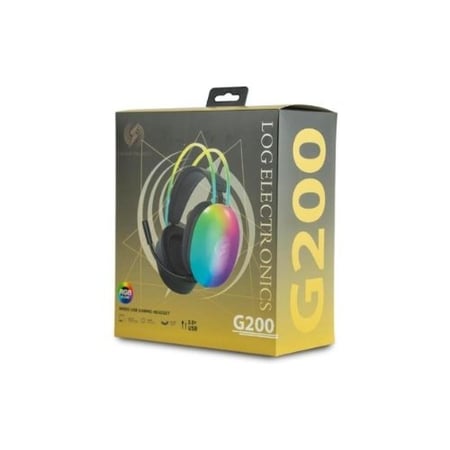 سماعة ألعاب بإضاءة ار جي بي (LOG Electronics G200)