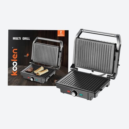 كولن شواية متعددة الاستخدام مع تحكم في درجة الحرارة 1600 واط، لون اسود