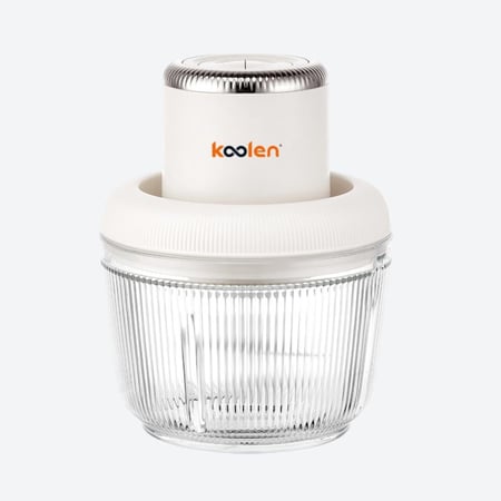 كولن قطاعة الخضار بوعاء زجاجي 300 واط، سعة 2 لتر، لون كريمي