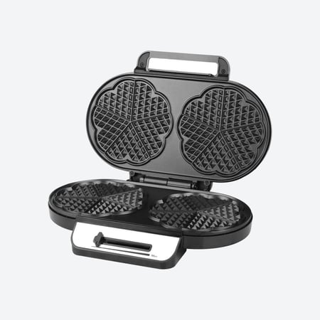 كولن صانعة وافل مزدوجة 1200 واط، قطر 28 سم، لون اسود