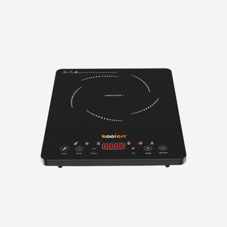 كولن موقد كهربائي الكتروني نحيف 2000 واط، لون أسود