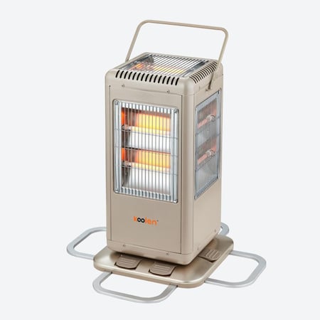 كولن دفاية كهربائية 2000 واط، 5 أوجه للتدفئة، لون رمادي