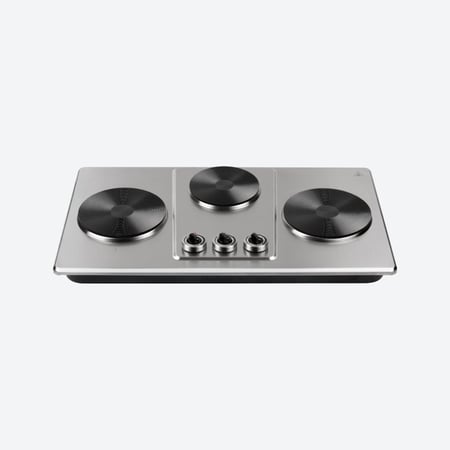 كولن طباخ كهربائي 2800 واط، 3 عين ، لون فضي