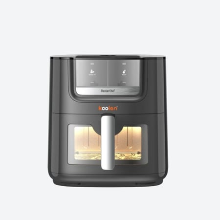 كولن قلاية هوائية 1800 واط بتقنية بخاخ الزيت والماء، سعة 7 لتر، لون أسود