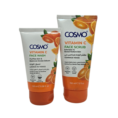 مجموعة فيتامين سي لتبييض وتفتيح البشرة من كوزمو