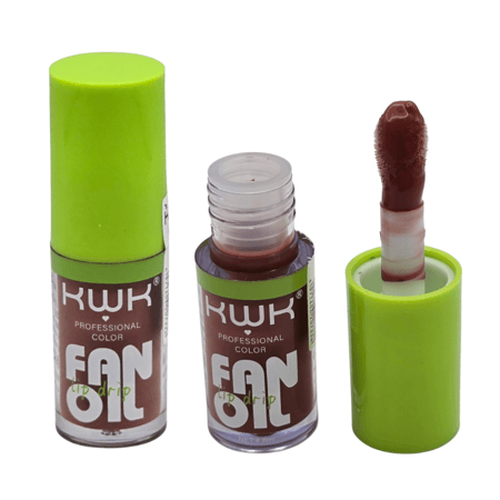 قلوس و مرطب للشفاه  kwk - Fussy Heat 04 وردي مع لمعان ذهبي