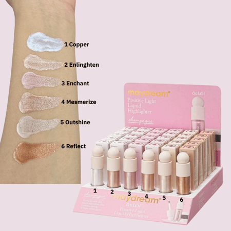 اضاءه هايلايتر بملمس حريري مخملي ناعم قابل للدمج 04 - Maydream