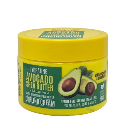 سوفت اند شاين كريم تجعيد الشعر المرطب بالأفوكادو وزبدة الشيا من كوزمو - 325 مل