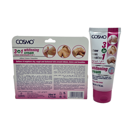 كريم تبييض الكوع والركبة والمفاصل 3 ×1 من كوزمو - 50 مل