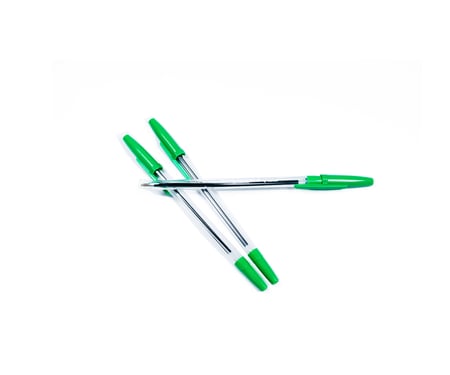 أقلام حبر جاف أخضر YANYAN مقاس 1.0 ملم - عدد 10