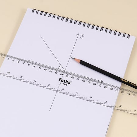مسطرة بلاستيكية FOSKA مقاس 30x3 سم