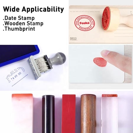 وسادة اختام FOSKA مقاس 12x8 سم - لون أحمر