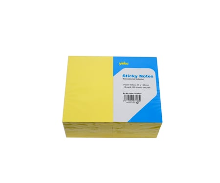 ورق ملاحظات لاصق YIDOO أصفر 5x3 إنش - 1200 ورقة