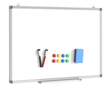 سبورة بيضاء مغناطيسية 100×150 سم