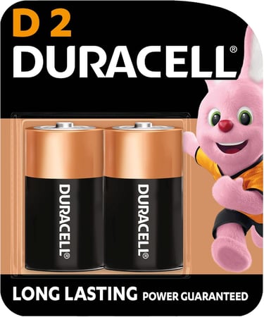بطاريات DURACELL D - عدد 2