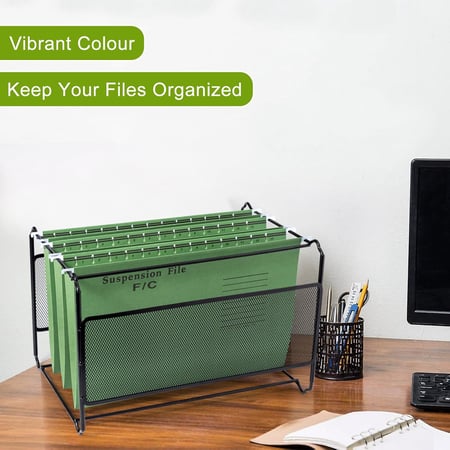 ملفات تعليق لحفظ المستندات LEVIUI - أخضر عدد 25 مقاس FC