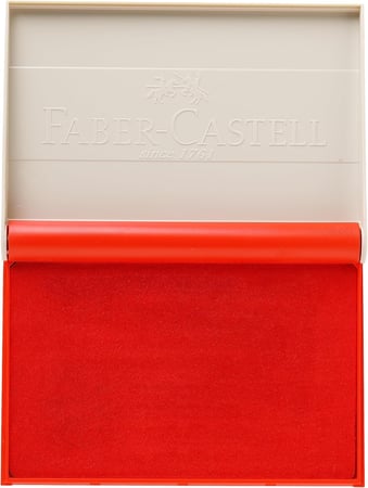 وسادة أختام FABER-CASTELL - متوسطة - لون أحمر