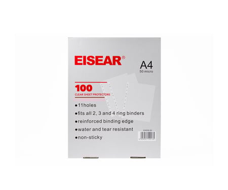 مغلف ورق شفاف مخرم 0.05 ملم - عدد 100 شريحة