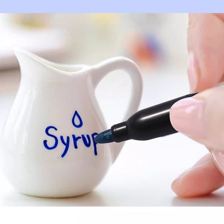 أقلام ماركر دائم برأس دائري بألوان متعددة FOSKA مقاس 6 ملم - عدد 6