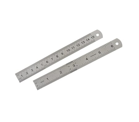 مسطرة معدنية 15 سم