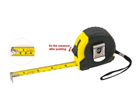 شريط قياس FOSKA عالي الجودة بطول 3 أمتار مع قفل