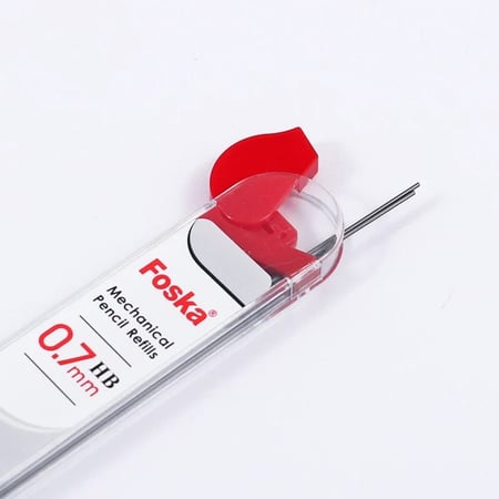 غيار أقلام رصاص ميكانيكية FOSKA HB - عدد 2 مقاس 0.7 مم