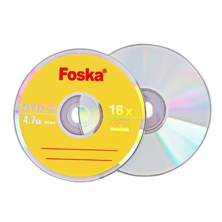 سي دي FOSKA DVD-R للتسجيل فقط 4.7 جيجا