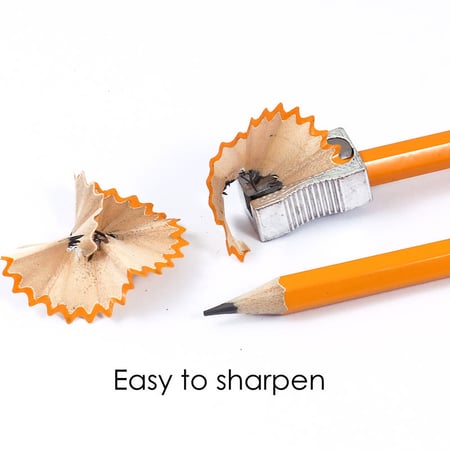 أقلام رصاص سداسية الشكل FOSKA HB مع ممحاة - عدد 12