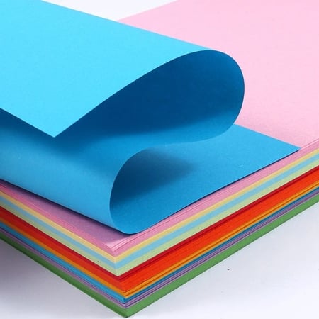 ورق أوريجامي ملون بألوان متنوعة FOSKA A4 80 GSM عدد 250 شريحة