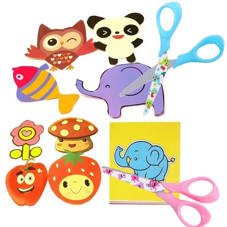 مقص ستيل FOSKA بألوان متنوعة - مقاس 5 إنش