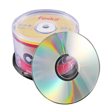 سي دي FOSKA CD-R للتسجيل فقط 700 ميجا