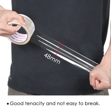شريط تيب لاصق شفاف FOSKA - بطول 100 متر و عرض 48 ملم