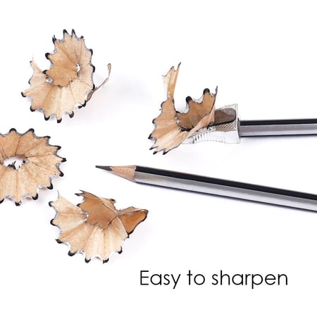 أقلام رصاص دلتا مثلثة الشكل FOSKA HB مع ممحاة - عدد 12