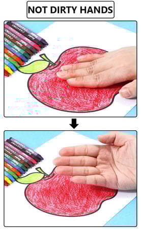 أقلام تلوين كرايون شمع FOSKA - عدد 6