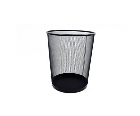 سلة مهملات معدنية - حجم وسط