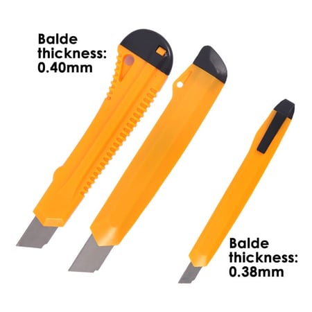 طقم مشارط كبير متين FOSKA مع غيار - مقاس 0.40/0.38 ملم - عدد 3